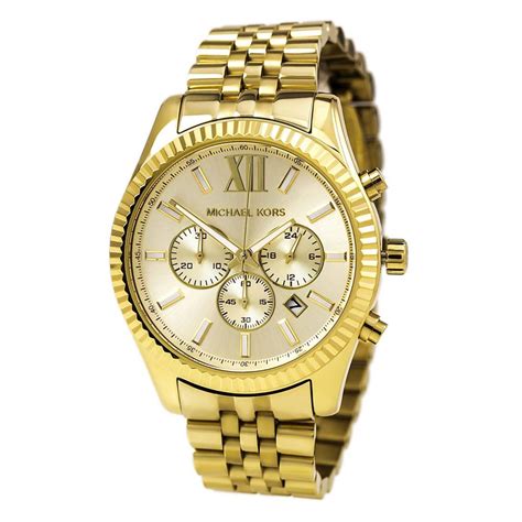 michael kors lexington mk8281 wrist watch for men|lexington gold tone watch.